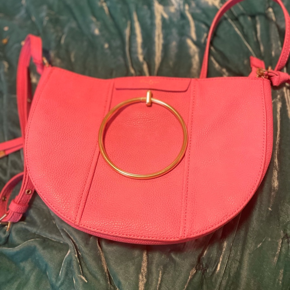 Foley + Corinna Hot Pink Half Moon Purse